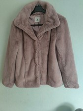 Ladies TU woman dusty pink Teddy bear jacket size 12 ......NWOT