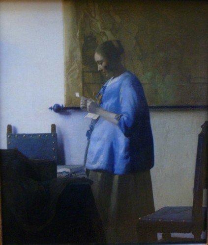 Vermeer woman blue - vermeer,