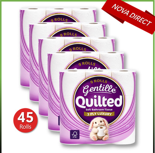 Gentille ply quilted toilet - gentille,