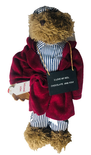 Character teddy bear - bear, flame
