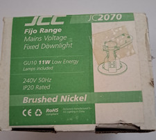 JCC JC2070 GU10 Fixed Downlight Brushed Nickel complete with 11W GU10