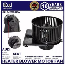 HEATER BLOWER MOTOR FAN FOR SKODA OCTAVIA MK2 VW GOLF MK4 POLO MK3 BEETLE BORA