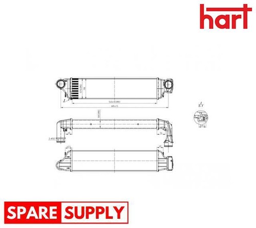 Charge air cooler for - charge, bmw