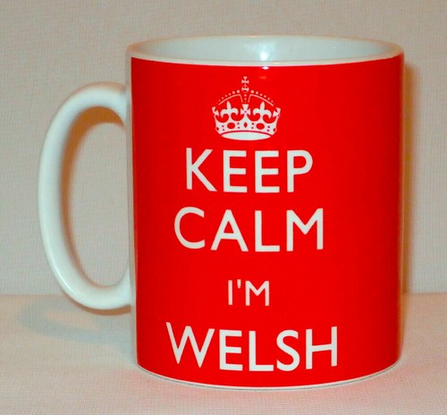 Keep calm welsh mug - calm,