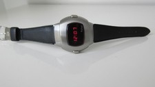 Men's Stainless Steel 1974 Pulsar Date Command digital Time computer QUARTZ LED.