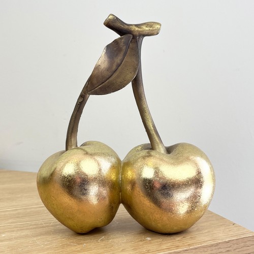 Modern fruit ornament gold - modern,