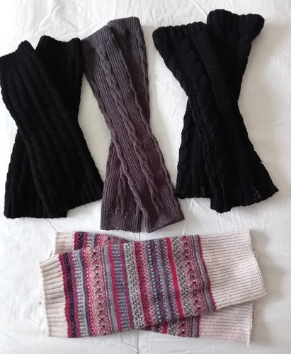Four pairs knitted leg - knitted,