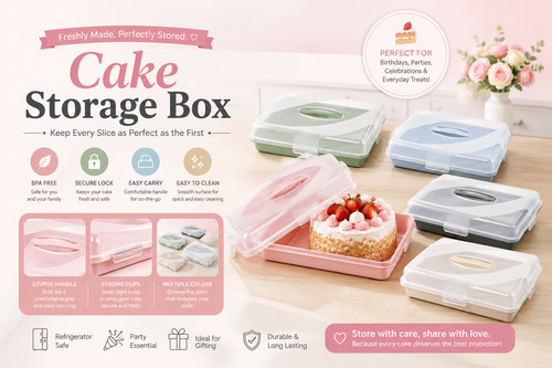 Pc plastic cake storage - bh,