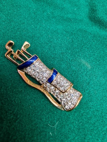 Golf caddy brooch clubs - caddy, 3