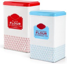 Set of 2 Flour Storage