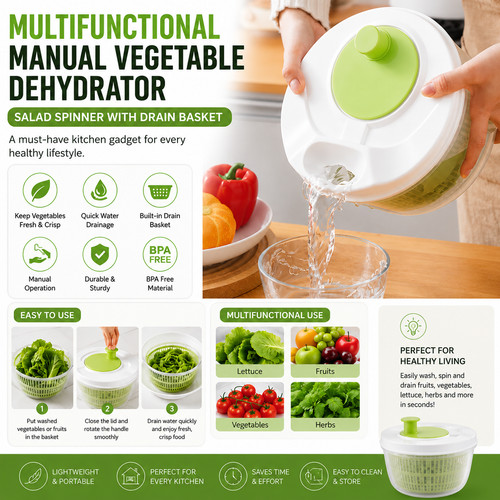 Salad spinner plastic - salad,