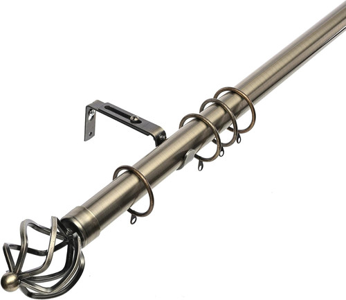 Extendable metal curtain pole - metal,
