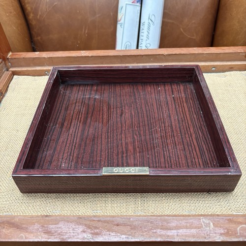 Gucci rosewood pattern tray - rosewood,