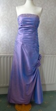 Amour Eternal Lilac Crystal Beaded Long Prom/Party/Ball/Evening Dress Size 10