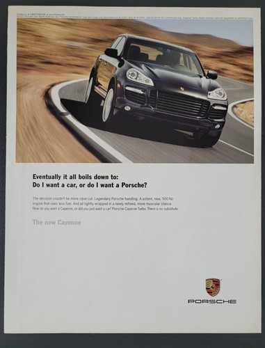 2007 print porsche cayenne - ad,