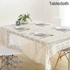 Elegant White Lace Table Cloth
