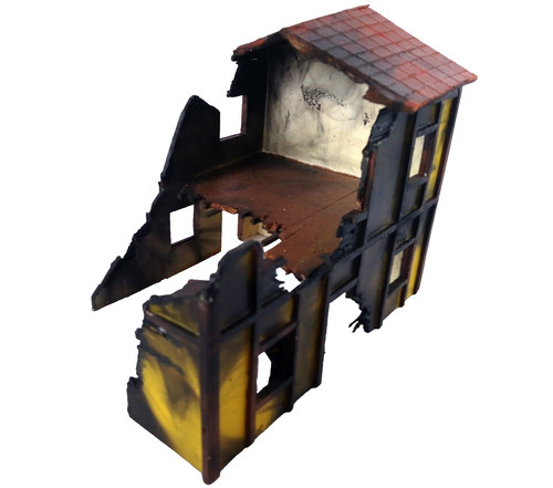 Ruined cottage scenery - ruined,