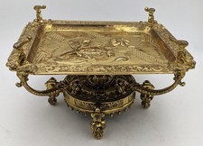 FINE VICTORIAN GILT BRONZE CENTREPIECE STAND / TAZZA 19TH CENTURY