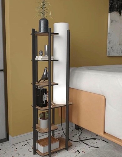 Floor lamp with shelves 6 - lamp,