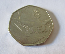 Team GB Olympic Rio Swim coin  Fifty pence  50p coin  circulated