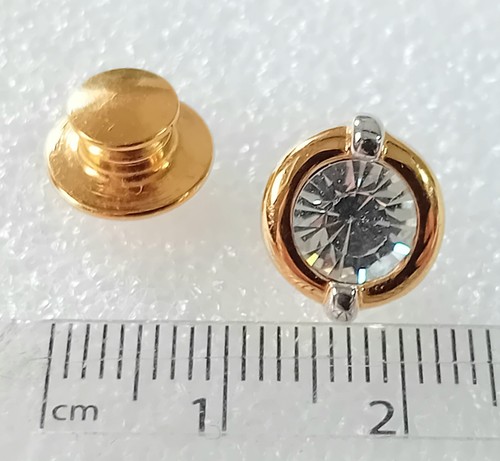 Gold tone swarovski tie pin - swarovski,