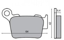 SINTERED BRAKE PADS RMS REAR