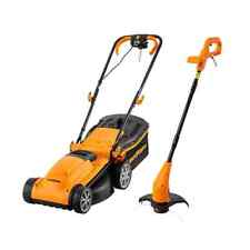 Lawnmower and Grass Trimmer Set 34cm LawnMaster 1400W FREE POSTAGE