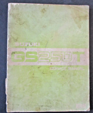 SUZUKI GS250T '80 GENUINE OFFICIAL FACTORY WORKSHOP MANUAL  PRE-OWNED