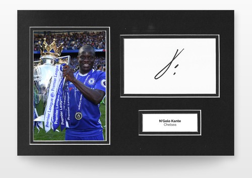 Golo kante signed 12x8 photo - kante,