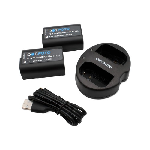 Dmw blk22 battery - 2x, usb