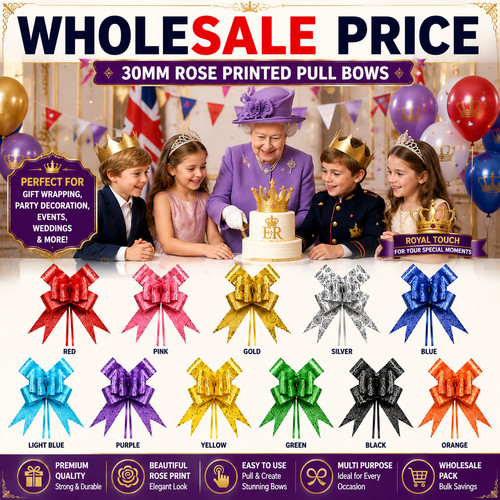 100pc pull bows 30mm - 100pc,