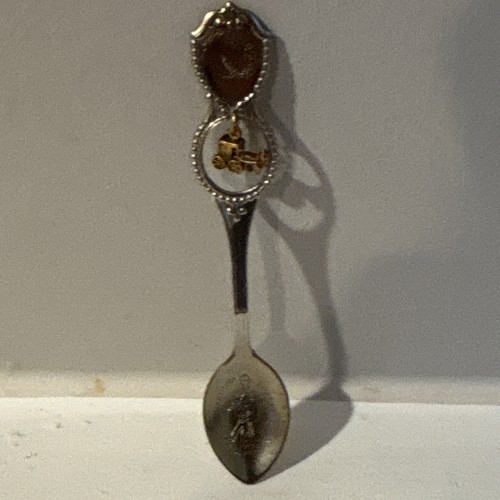 Silver metal souvenir spoon - souvenir, w/