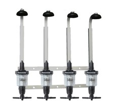 4 Bottle Optic Set Wall Fixing