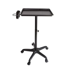 NEW Black Instrument Salon Tray Tattoo Rolling Tray Station Salon SPA Trolley