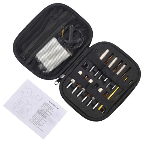 Gun cleaning kit - 19pc, brass