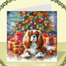 Cavalier King Charles Spaniel Dog Christmas Card