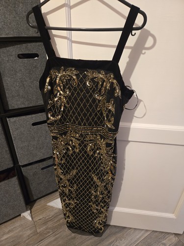 Lipsy black dress - black, sequins