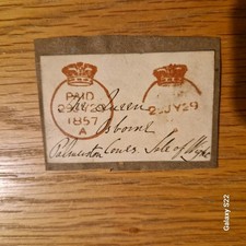 LORD PALMERSTON  ORIGINAL ENVELOPE SIGNED  TO QUEEN VICTORIA