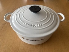 Le Creuset White Stoneware Casserole Dish with Lid