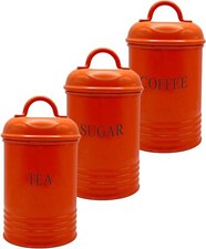 Set of 3 Tea Coffee Sugar Jar