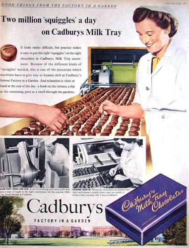 Metal sign cadburys - metal,