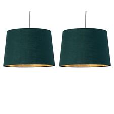 Set of 2 Dark Green Gold 28cm