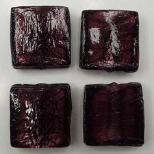 Large Square Glass Beads 25mm