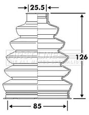 FIRST LINE Front Outer CV Boot