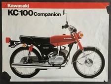 KAWASAKI KC100 Companion MOTORCYCLE Sales Leaflet c1981 #99943-1249 ALL-E X-VII