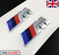2x BMW M Sport Emblem Chrome