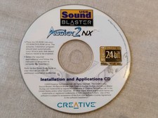 Sound Blaster Audigy 2 NX Creative Installation and Applications CD-ROM Disc