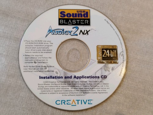 Sound blaster audigy - audigy, nx