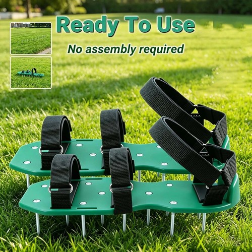 Shoes pair lawn - lawn, aerating