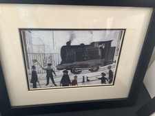 Two Lowery Prints Level Crossing 1946 And Laying A Foundation Stone 1936